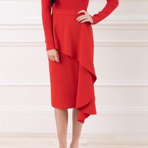 New with tags Rachel Parcell asymmetrical midi skirt
